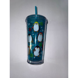 Cool Gear Drinkware Tumbler One Size Blue White Penguin #278
